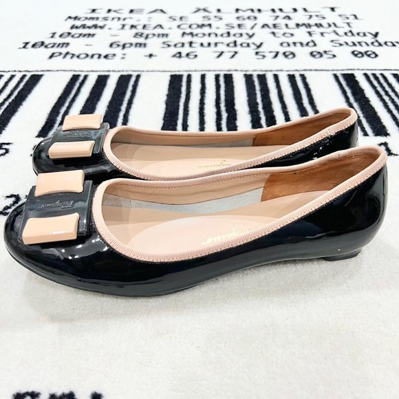 Salvatore Ferragamo Patent Leather Ballet Flats - Picture 4 of 10
